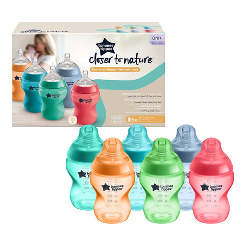 Tommee Tippee Closer To Nature Baby Bottles, Slow Flow Breast Like Tea –  Belly & Baby